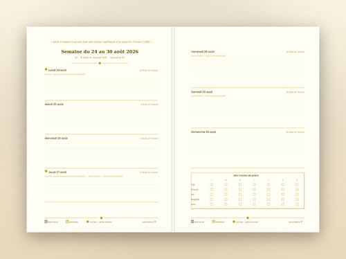 Agenda Musulman 2026-2027 — Jaune Moutarde