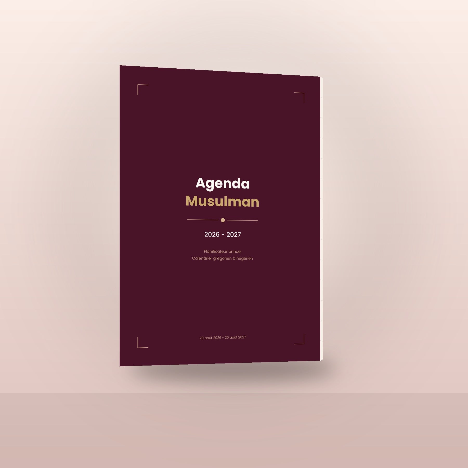 Agenda Musulman Premium 2026-2027 — Édition Bordeaux